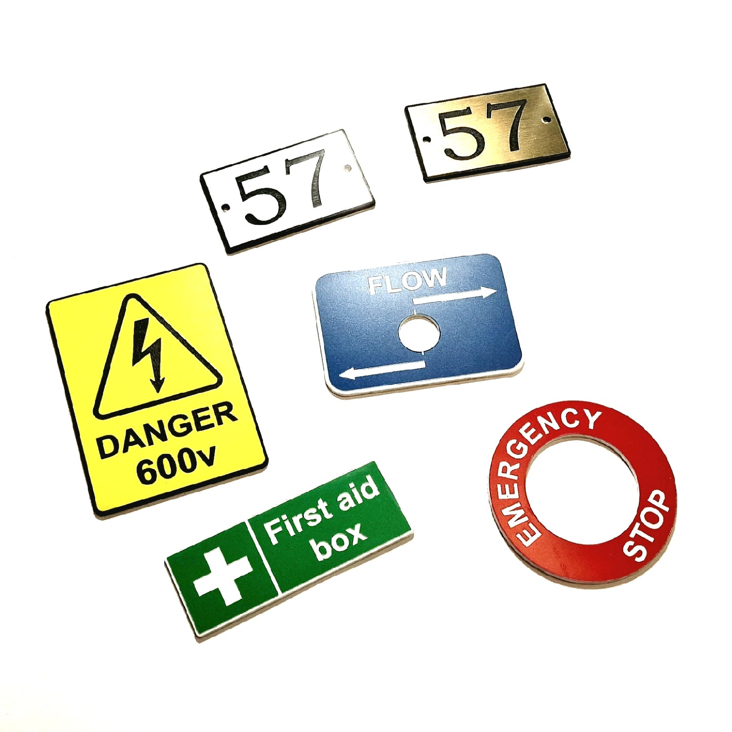 Rectangle Engraved Plastic Labels
