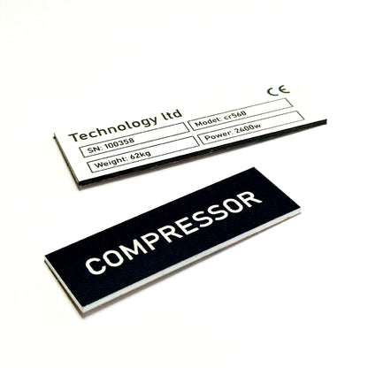 Rectangle Engraved Plastic Labels