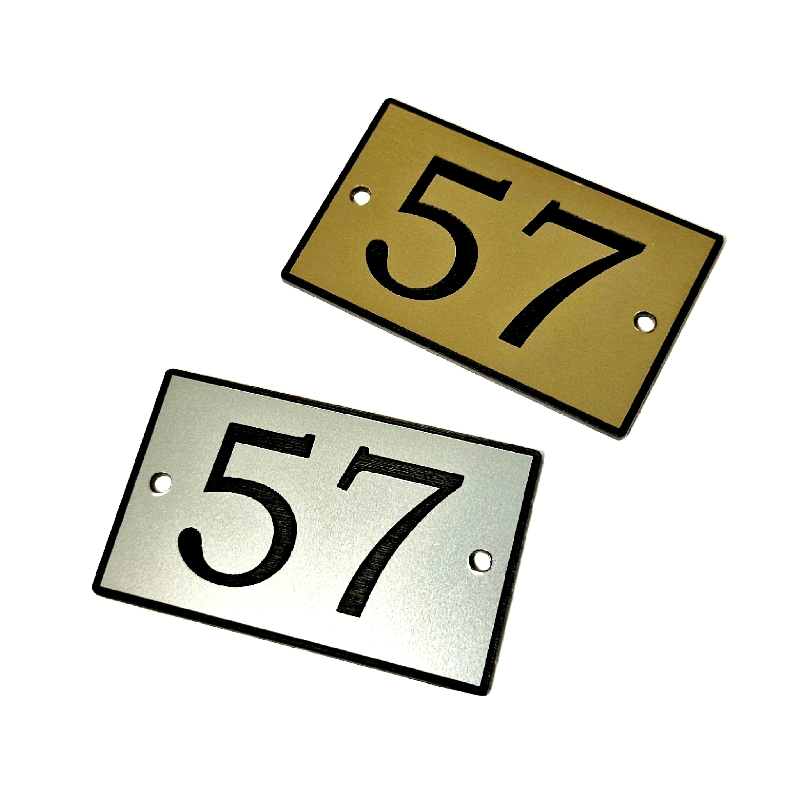 Rectangle Engraved Plastic Labels - Metal Effect – Label Room