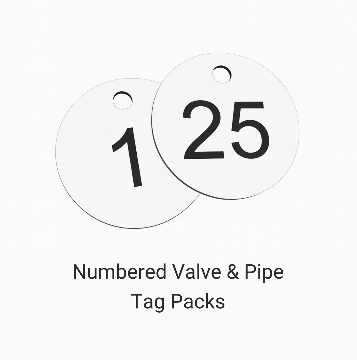 Numbered Valve & Pipe Tag Packs