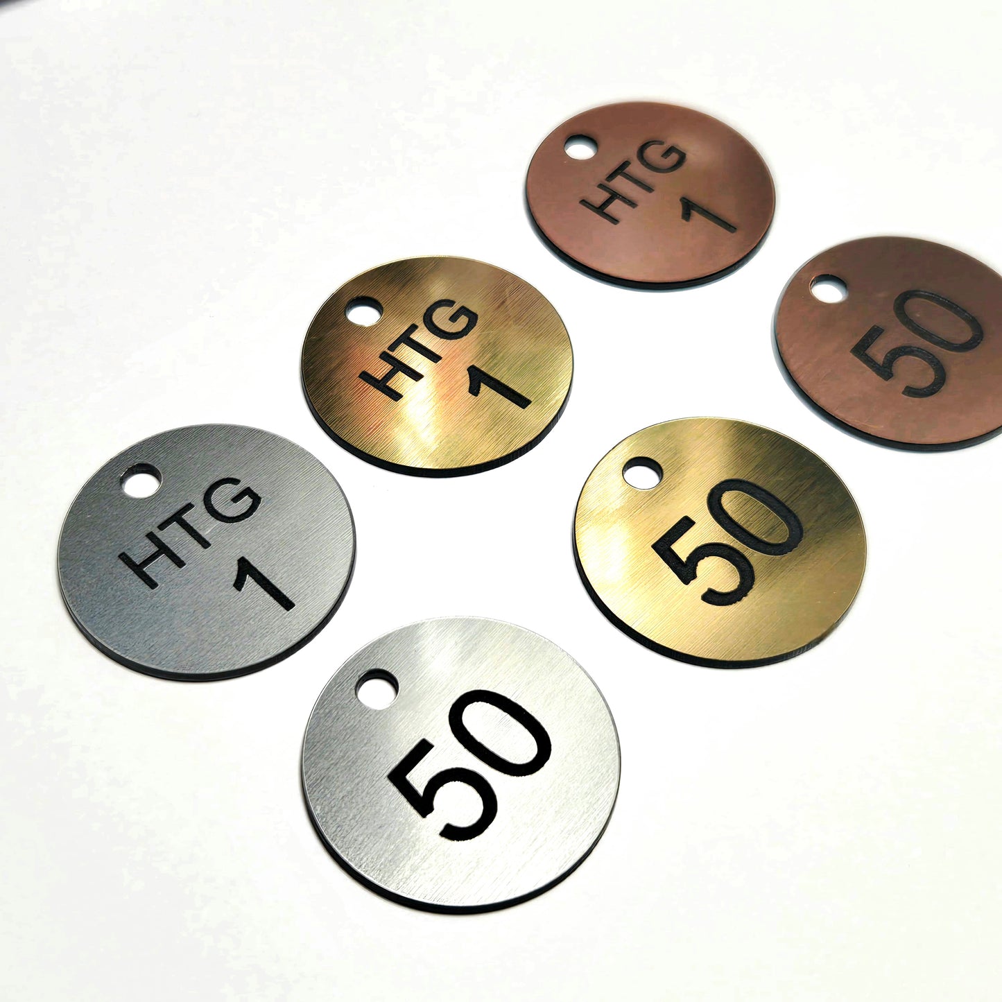 Metal Effect Prefixed Numbered Valve & Pipe Tag Packs